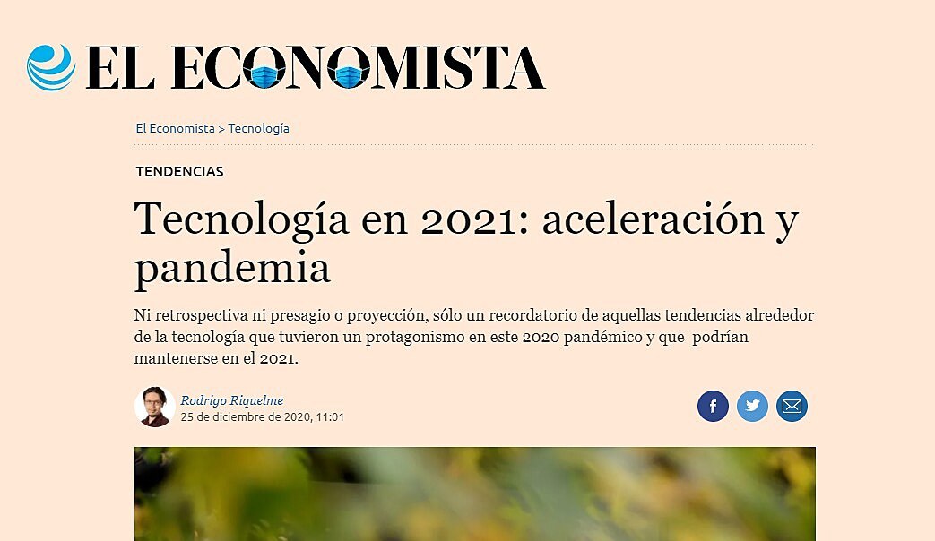 Tecnologa en 2021: aceleracin y pandemia